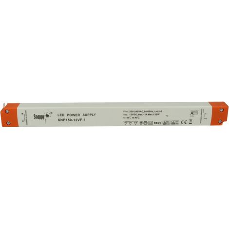 Alimentatore Ultra Slim Sottile 132W 12V Snappy SNP150-12VF-1 Trasformatore CV Per Striscia Led Profili Alluminio (1/3)