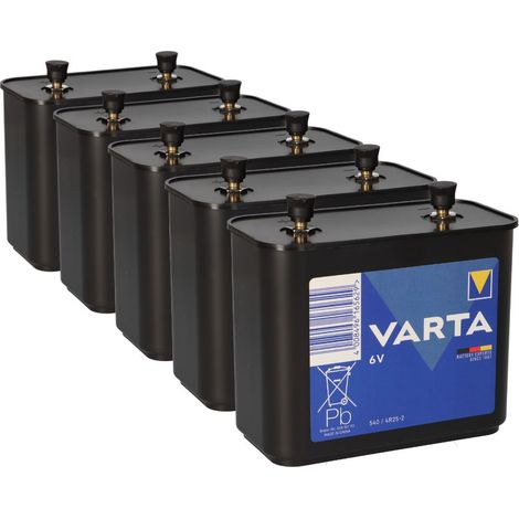 5x Varta V540 4R25-2 Blockbatterie 6V 19Ah 65F100 LR820 (1/5)