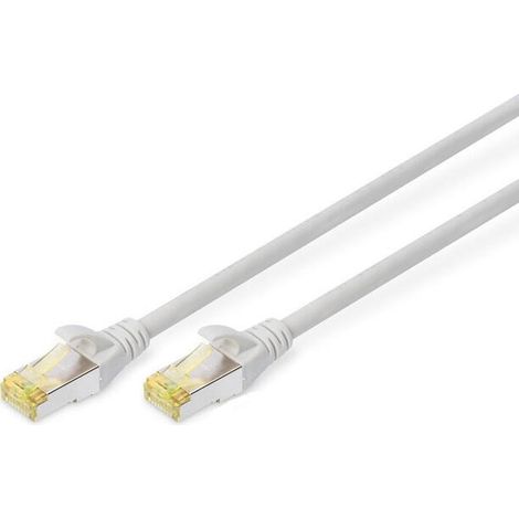 Cable de conexión DIGITUS CAT 6A S/FTP. 10 unidades. 0,25 m. gris (1/2)