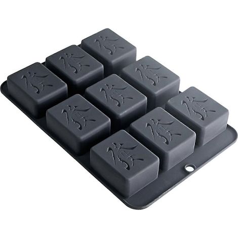 Moule en silicone représentant les caractères traditionnels des tuiles de mahjong, outil de cuisson efficace, adapté aux desserts de fêtes et aux loisirs créatifs, disponible en plusieurs couleurs, 4 (1/5)