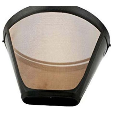 1 Pièces Filtre Cafe Reutilisable, Filtre Permanent, Filtre Universel Cafetiere, 100 Mailles Filtre à Café, Acier Inoxydable 304, avec Poignée, pour Plupart Des Cafetières (Doré) (1/5)