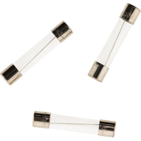 3 Fusibles de vidrio 6,3 x 32 mm 8 A