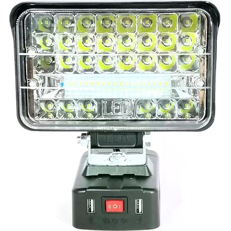 Lampe de travail LED portable ultra-lumineuse, rechargeable USB, éclairage de sécurité extérieur polyvalent pour camping, 12,7 cm (1/5)
