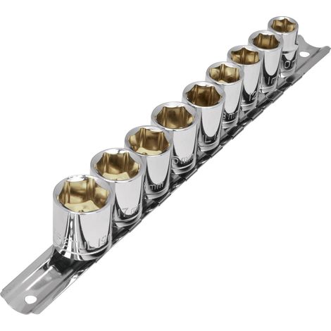 Juego de llaves vaso, cuadro 3/8" - 10 piezas