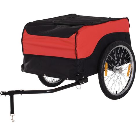 Remorques de transport Remorques cargo Remorques vélo Remorques Vélos cargo Remorques Remorque Cargo, Remorque (Rouge-Noir) (1/5)