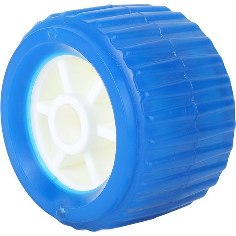 Rouleaux de remorque de bateau Rouleau oscillant nervuré en PU résistant à l'usure nervure marine résistant aux hautes températures pour bateaux, yachts, remorques 4 pouces OD 75 mm hauteur 19 mm ID. (1/4)