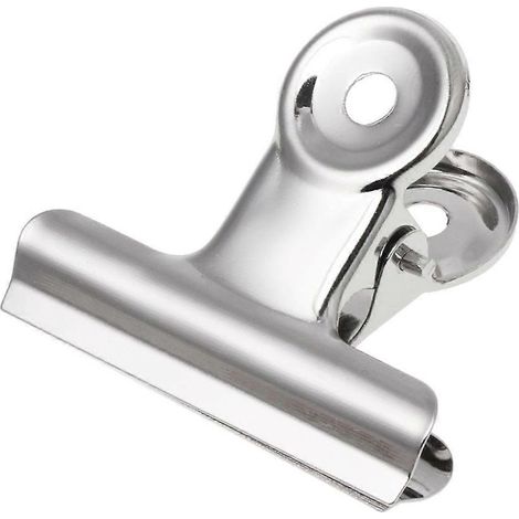Metal Bulldog Clip Food Sealer Bag Clamp Office Paper Document Ticket Binder (1/4)