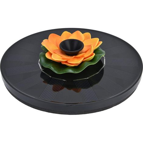 Lampes Solaires pour Bassin, Fontaine Solaire Flottante, 4 Styles de Pulvérisation, Fontaine Solaire, Mini Fontaine à Eau à énergie Solaire, Pompe de Fontaine à Eau Solaire avec (1/4)