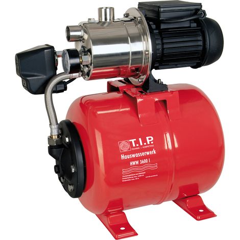 T.I.P. – Pompe surpresseur 3600 L/h – 650W – Hauteur de refoulement 40 m – Inox – Réservoir 18L – Auto-amorçante pour puits et citernes (1/8)
