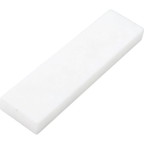 Schleifstein, Körnung 8000, doppelseitiger Schleifstein aus weißem Jade zum Nachschärfen von Klingen, 10 x 2,5 x 1 cm (1/5)