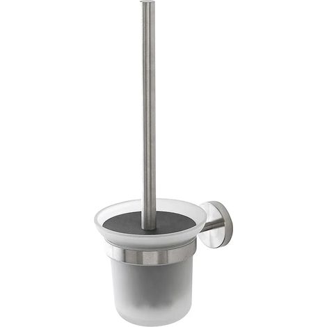 Portascopino a muro in vetro e acciaio inox satinato Galassia (1/2)