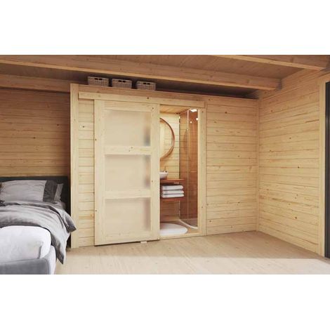 Internal room kit M-Log Cabin, Wooden Garden Room, Timber Summerhouse, Home Office - H205 cm