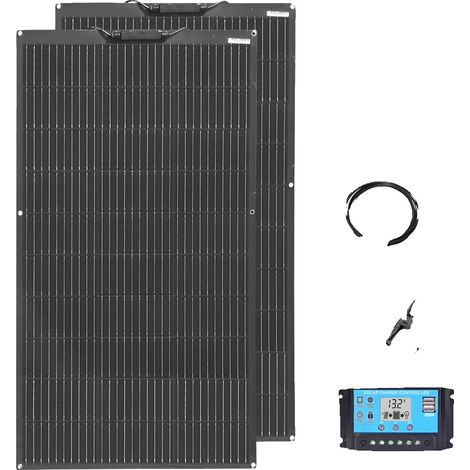 Kit de panneaux solaires, design flexible, haute efficacité, Kit solaire 12V 200W-B (1/2)