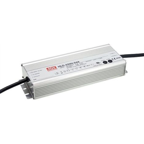Meanwell HLG 320H 24B fuente de alimentación LED plateada 320 W