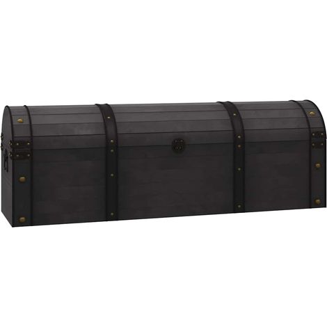 Maison Exclusive - Baule in Legno Massello Stile Vintage 120x30x40 cm