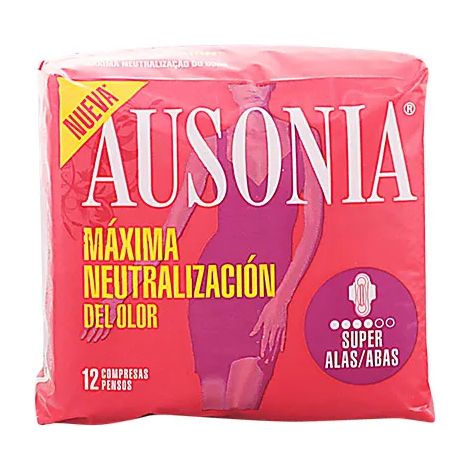 Compresa ausonia ultrafina super alas paq 12 u