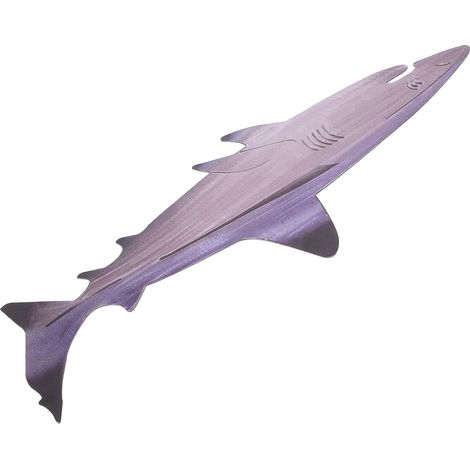 Décoration Murale Vis Pendentif Léger et Moderne en Acier Inoxydable Forme Requin pour Maison pour Agencement Mural Intérieur (1/5)