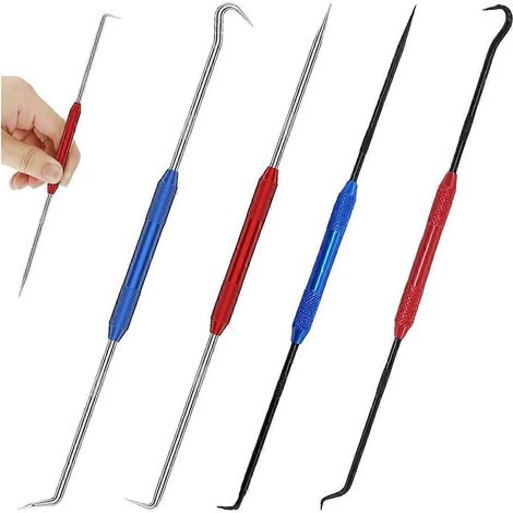 Outil de marquage et de gribouillage à double crochet pour extracteur de joints toriques, destiné aux mécaniciens, techniciens ou autres. (1/4)