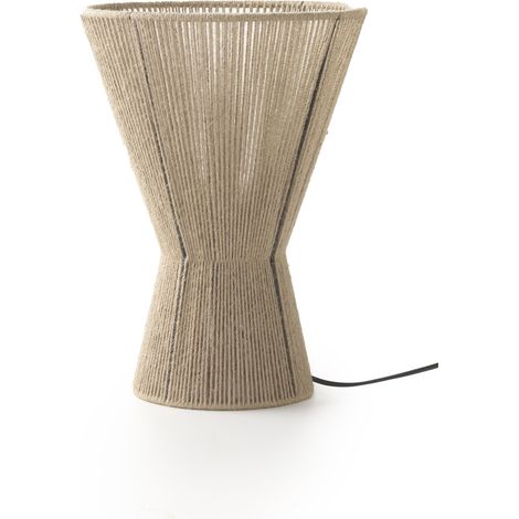 Lampe de table en jute