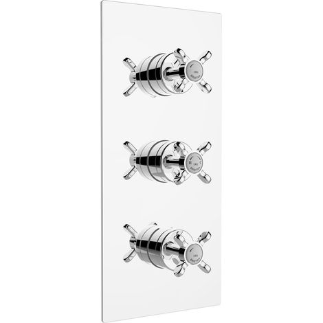 Bristan 1901 Thermostatic Recessed Dual Control Mixer Shower Valve - Chrome (1/2)