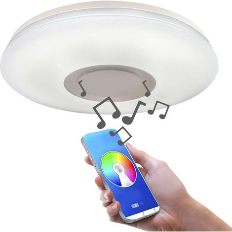 Plafonnier LED avec haut-parleur 36W 2160lm RGB intelligent