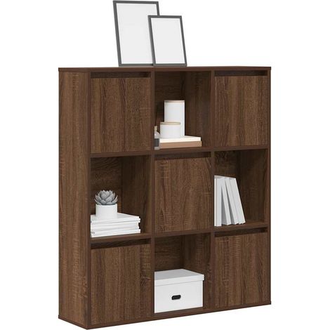 Bücherregal Braun Eichen-Optik 89x24x101,5 cm Holzwerkstoff