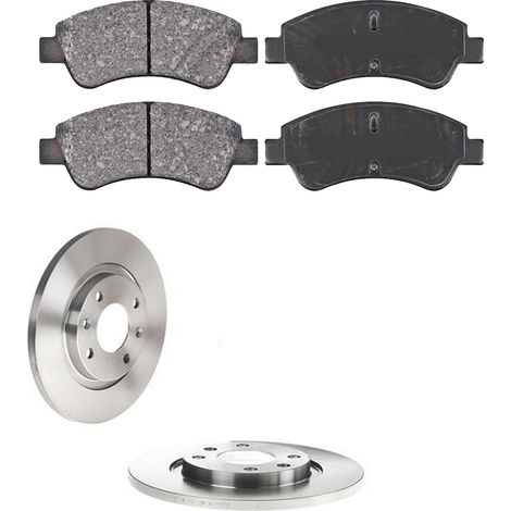 KIT FRENI ANTERIORI compatibile con PEUGEOT 301 - DISCHI + PASTIGLIE OEM: P 61 066 , P 61 113 / 16899 , 17336 /SOSTITUZIONE DIRETTA/BASSA POLVERE/SILENZIOSO (1/5)
