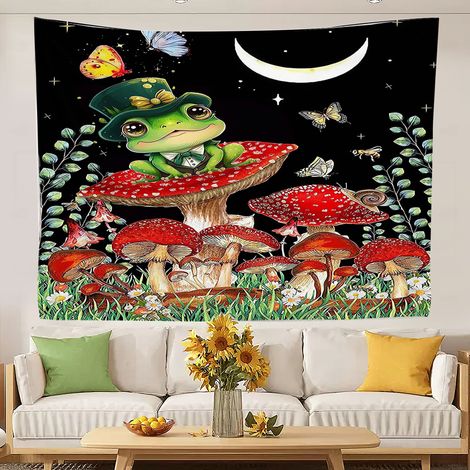 tapisserie bohème murale, nappe, séparateur de salon, rideau de porte 100x75cm (1/5)