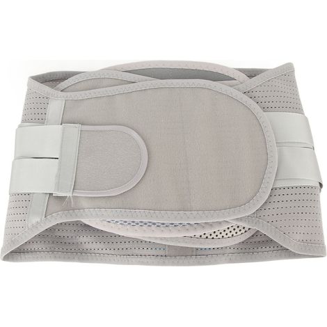 Ceinture Lombaire Respirante Auto-Chauffante Ergonomique, Soutien Dorsal Compressif pour Hommes et Femmes, Taille M, Gris Argenté (1/5)