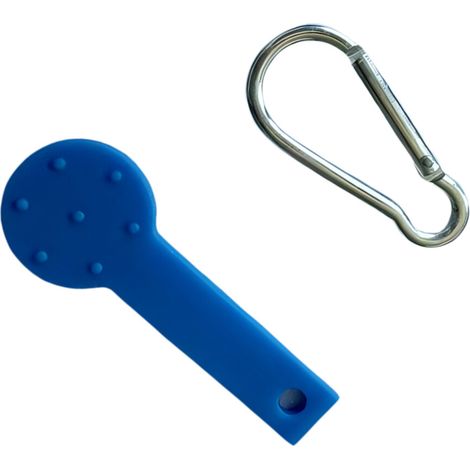 Pratico apri-sacchetti multifunzionale per escrementi - Blu