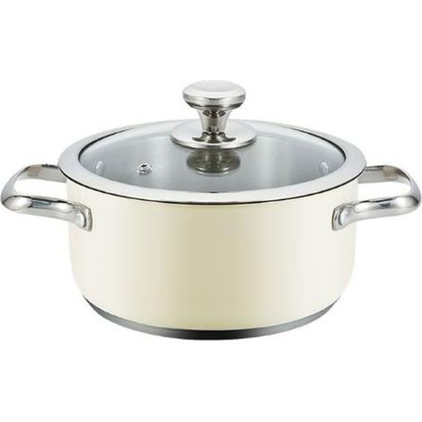 Stielkasserolle Con Deckel Haeger PA-16H.005A Beige Ø 16 cm
