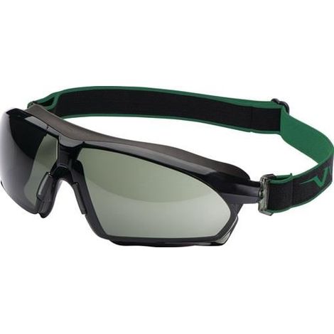 Schutzbrille 625 EN 166, EN 170, EN 172 Rahmen dunkelgrau, Scheibe grün G15 (1/3)