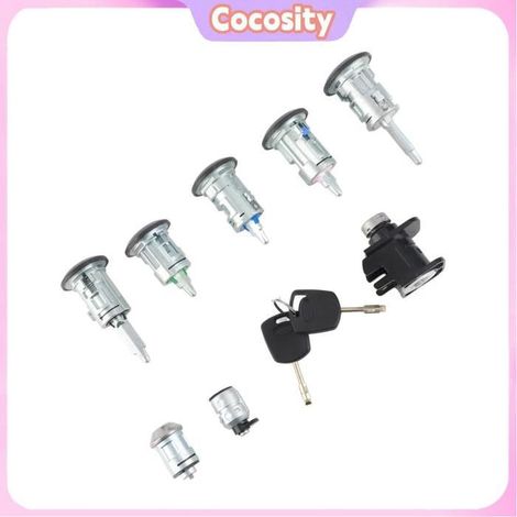 Ensemble cylindres serrure porte - COCOSITY - TRANSIT CONNECT 2002-2007 - Jeu de clés - Remplacement direct (4425134) - Compatible (1/5)