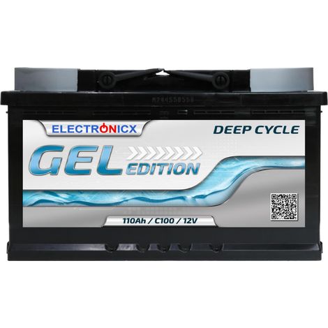 Electronicx Edition Gel Batterie 110 AH 12V Wohnmobil Boot Versorgung (1/5)