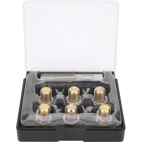 Tank thread repair kit, M13 x 1.25MM oil drain plug, oil pan screw, rethreading tool (1/4)