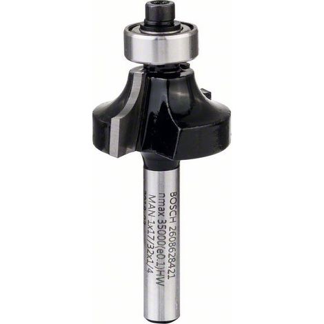 Fraise à chanfreiner, 1/4 de pouce, R1 6,3 mm, D 25,4 mm, L 13,2 mm, G 54 mm (1/4)