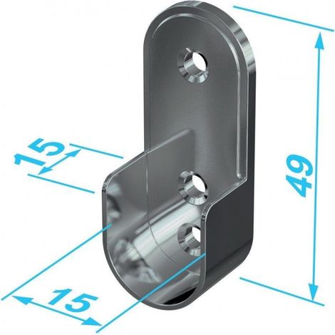 Tubo Portante Zincato 30X15Mm Ovale