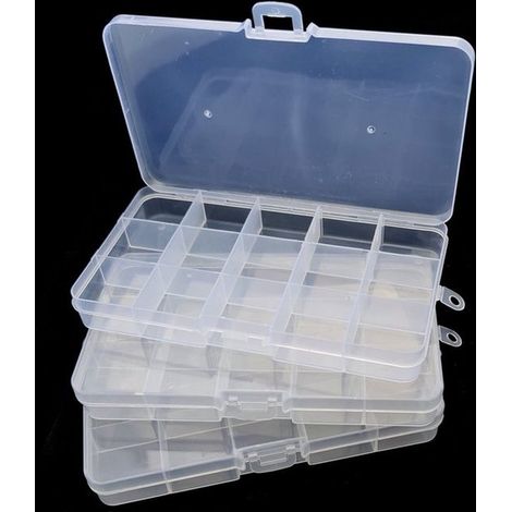 Lot de 3 boîtes de tri pour perles et rocailles - Boîtes de rangement - Organisateur de perles (1/2)