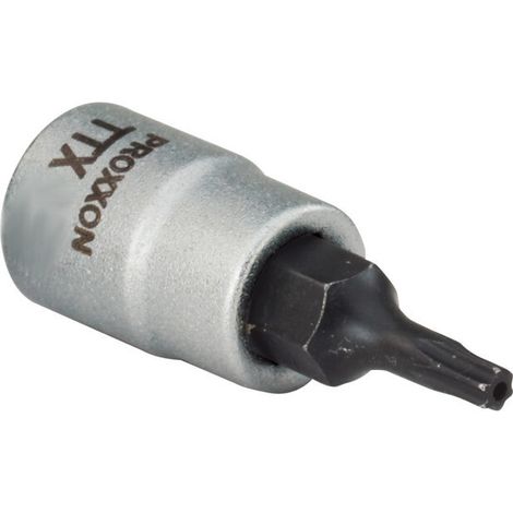 Proxxon - 1/4" TTX-Einsatz T 6 mit Stirnbohrung - 23752