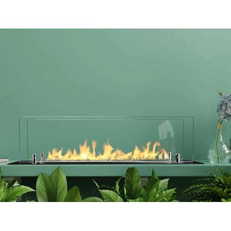 Dmora - Quemador Dsassarin, Hornillo, Elemento calefactor, Incinerador, Made in Italy, 65x65 h21 cm, Negro y Plata (1/4)