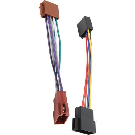 Adaptateur de Faisceau D'autoradio, Prise de Câblage ISO Mâle Femelle 16 Broches, Câble Récepteur ISO Femelle pour Cabrio Corrado Euro Van – Installation Facile (1/5)