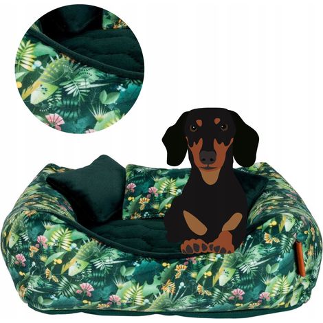 Divano letto con cuscini per cani di piccola taglia 45x45x12 cm Ukory COLORATO (1/5)