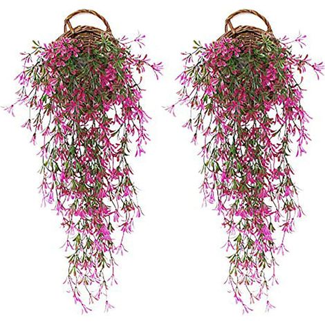 Plantas Artificiales Colgantes - Hiedra Artificial Verde - 78 cm - Para Interior y Exterior - Paquete de 2 (1/5)