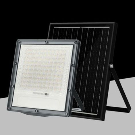 Spot De Projecteur Avec Panneau Solaire Ip66 Cct Sélection De La Lumière Sfl516-100w-3c