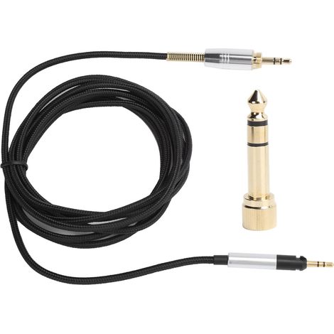 Câble pour casque Sennheiser HD518 HD558 HD595 HD598 avec adaptateurs 6.35mm et 2.5mm (1/5)