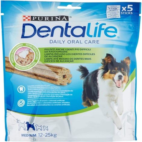 Friandises dentaires Purina Dentalife pour chiens de taille moyenne, 5 paquets de 5 bâtonnets, 5 x 115 g  Offre exclusive (1/2)