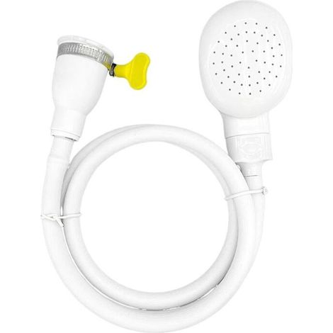 Pommeau de douche blanc pour animal de compagnie, pommeau de douche portable avec tuyau Crezuo (1/4)