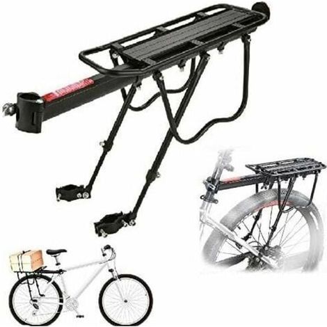 Vélo Porte Bagages Universel, Transporteur Porte Bagages Arrière de Vélo VTT Bicyclette Support Vélo Rack Réglable en Alliage d’Aluminium, Charge Capacité 25kg (1/4)