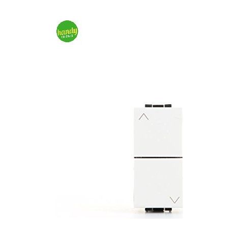 Pulsante doppio interbloccato Bticino living light 1p 10 a 230 v bianco