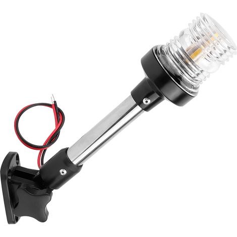 248 mm faltbare LED-Navigationsleuchte für Boote/Yachten, Heck- und Ankerlicht, wasserdichte Marine-Signalleuchte, kompakte Rückleuchte (1/5)